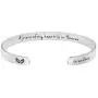 Memorial Gifts for Women In Memory of Loved One Mom Dad Remembrance Jewelry Sympathy Bracelet A Piece of My Heart is in Heaven Condolence Mantra Cuff Bangle