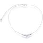 Sterling Silver 12'' + 3'' Italian Diamond-Cut Moon-Beads Choker Necklace
