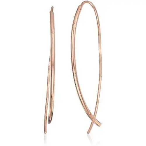 Amazon Collection Sterling Silver Hard Wire Threader Earrings Amazon Collection Sterling Silver Hard Wire Threader Earrings