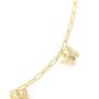 Sloong 14k Gold Plated Butterfly Necklace Paperclip Link Chain Butterfly Choker Jewelry Pendant Thin Short for Women Bestfriend with Gift Card