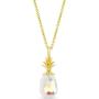 SamanthaStone Aurora Borealis CZ Pineapple Pendant Necklace