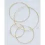 Highstreet fine .925 Sterling Silver hoop earrings for women | elegant trendy design | light and easy to wear| Hypoallergenic