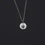 KUIYAI Marijuana Weed Leaf Pendant Necklace Bracelet Cutout Hemp Leaves Necklace Cannabis Jewelry