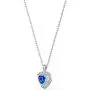 SWAROVSKI Womens One Heart Jewelry Collection, Rhodium Finish, Blue Crystals, Clear Crystals SWAROVSKI Womens One Heart Jewelry Collection, Rhodium Finish, Blue Crystals, Clear Crystals