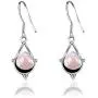 Pink Rose Quartz 2.68 Ct Heart 925 Sterling Silver Dangle Earrings Christmas Gifts For Women By Orchid Jewelry Pink Rose Quartz 2.68 Ct Heart 925 Sterling Silver Dangle Earrings Christmas Gifts For Women By Orchid Jewelry