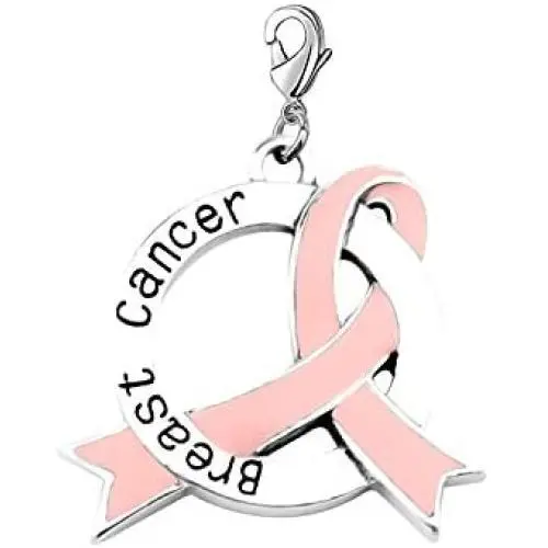 CENWA Pink Ribbon Enamel Breast Cancer Awareness Necklace/Zipper Pull Pink Awareness Breast Cancer Support Gift Keep Fighting Jewelry CENWA Pink Ribbon Enamel Breast Cancer Awareness Necklace/Zipper Pull Pink Awareness Breast Cancer Support Gift Keep Fighting Jewelry