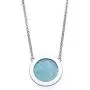 Sterling Silver Natural Aquamarine Necklace for Women