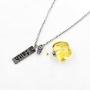 Stainless Steel Faith Pendant Necklace with Mustard Seed in Apple Shape Openable Bottle Case Charms Christian Necklaces Y786