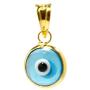 MIZZE Made for Luck 925 Sterling Silver 7 MM Round Glass Evil Eye Charm (Pendant Only) - 7 Colors to Choose Men Women