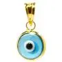 MIZZE Made for Luck 925 Sterling Silver 7 MM Round Glass Evil Eye Charm (Pendant Only) - 7 Colors to Choose Men Women MIZZE Made for Luck 925 Sterling Silver 7 MM Round Glass Evil Eye Charm (Pendant Only) - 7 Colors to Choose Men Women