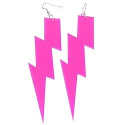 YINLIN Creative Acrylic Exaggerated Lightning Bolt Dangle Earrings Women Girls Special Earrings Jewelry