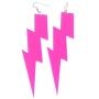 YINLIN Creative Acrylic Exaggerated Lightning Bolt Dangle Earrings Women Girls Special Earrings Jewelry