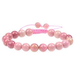 LPBeads 8mm Unisex Natural Gemstone Adjustable Bracelet with Jewelry Bag