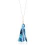 RIAH FASHION Bohemian Tassel Statement Necklace - Lightweight Plaid Fabric, Faux Suede Fringe Long Bead Chain