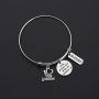 Zuo Bao Military Mom Wife Keychain Lord Protect Him While He Protects Us Gift for Soldier Military Wife/Mom