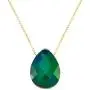 Soyaz 14K Gold Plated 925 Sterling Silver Necklace for Women | Color Changing Mood Stone | Gold Necklaces for Women | Sterling Silver Base Gold Chain