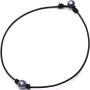 2020 Ladies Fashion Single Cultured Freshwater Pearl Choker Necklace for Women Genuine Leather Jewelry Handmade