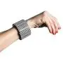 Ruby Olive Contrast Striped Edge Bangle