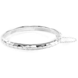 Shop LC 925 Sterling Silver Diamond April Birthstone Cut Bangle Cuff Bracelet for Women Jewelry Gifts