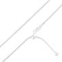 Authentic Solid Sterling Silver 1MM Adjustable 8 Sided Snake Chain Necklace, Extends Up to 24'', Bolo Slider Necklace, Flexible Snake Necklace for Women, Next Level Jewelry