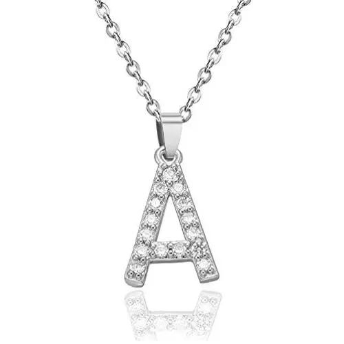 Cubic Zirconia Initial Necklace, 14K Gold Plated Dainty Personalized Name Shinning Letter Choker Necklace Gift for Women Stainless Steel Necklace Pendant Jewelry Cubic Zirconia Initial Necklace, 14K Gold Plated Dainty Personalized Name Shinning Letter Choker Necklace Gift for Women Stainless Steel Necklace Pendant Jewelry