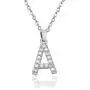 Cubic Zirconia Initial Necklace, 14K Gold Plated Dainty Personalized Name Shinning Letter Choker Necklace Gift for Women Stainless Steel Necklace Pendant Jewelry Cubic Zirconia Initial Necklace, 14K Gold Plated Dainty Personalized Name Shinning Letter Choker Necklace Gift for Women Stainless Steel Necklace Pendant Jewelry