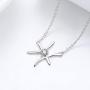 Zodiac Sign Necklace 925 Sterling Silver 12 Constellation Pendant & Rings Horoscope Astrology Jewelry Crystal Cubic Zirconia Birthday