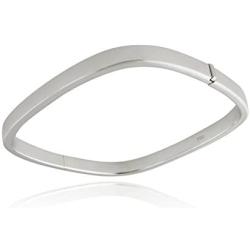 FashionJunkie4Life Sterling Silver Square Bangle Bracelet