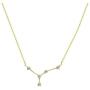 JADMIRE Horoscope Collection - Platinum Plated Sterling Silver 0.3 cttw Swarovski Zirconia Horoscope Zodiac Star Symbol Pendant Necklace, 16'' + 2'' Extender