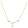 JADMIRE Horoscope Collection - Platinum Plated Sterling Silver 0.3 cttw Swarovski Zirconia Horoscope Zodiac Star Symbol Pendant Necklace, 16'' + 2'' Extender