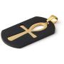 Gungneer Mens Stainless Steel Key of Life Ankh Cross Dog Tag Pendant Necklace Ancient Egyptian Talisman Amulet