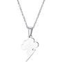 Stainless Steel Storm Cloud Flash Lightning Bolt Choker Necklace Simple Geometric Jewelry