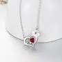 AOBOCO Nurse Necklace Sterling Silver Nurse Hat Charm with EKG Heartbeat Heart Necklace for Nurse Doctor Medical Student, Crystal from Austria AOBOCO Nurse Necklace Sterling Silver Nurse Hat Charm with EKG Heartbeat Heart Necklace for Nurse Doctor Medical Student, Crystal from Austria