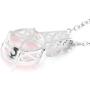 Shop LC Delivering Joy 925 Sterling Silver Rose Quartz Chain Pendant Necklace Fashion Jewelry for Women 18''