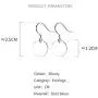 Round Disc Circle Plate Minimalist Fishhook S925 Sterling Silver Elegant Dangle Drop Earrings Chic Geometric Dangling Hanging Fashion Lightweight Simple Modern Statement Jewelry Gifts for Best Friend