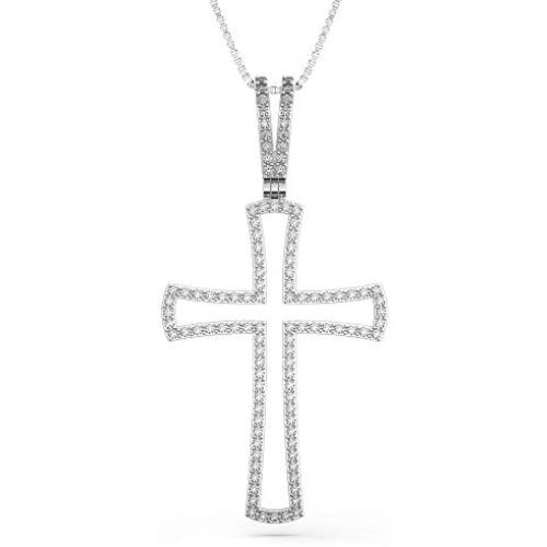 925 Sterling Silver Cross Necklace for Women - Cross Pendant with Chain - Faith Necklace by HalleluYAH