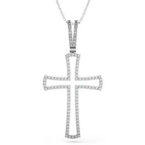925 Sterling Silver Cross Necklace for Women - Cross Pendant with Chain - Faith Necklace by HalleluYAH
