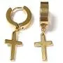 Punk Stainless Steel Cross Dangle Hoop Earrings Set Classic Hypoallergenic Ear Piercing Cross Hanging Dangle Drop Earrings for Men Women Party Gifts Jewelry