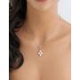 Sterling Silver Back Drop Wedding Necklace, 14k Gold Plated S925 Bridal Necklace Body Chain Jewelry