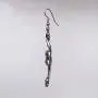 Coiled Snakes Serpents Silver Finish Pewter Dangle Earrings Coiled Snakes Serpents Silver Finish Pewter Dangle Earrings