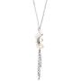 Silpada Organic Trio Baroque Cultured Pearl Tassel Pendant Necklace in Sterling Silver