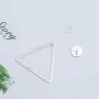 Personalized Geometric Earrings for Women, 925 Sterling Silver Post Ear Jacket Square/Triangle/Circle Stud Earrings Minimalist Earrings, Front and Back 2 in 1