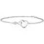 FANCIME 925 Sterling Sliver Infinity Love Heart Necklace Bracelet Cubic Zirconia Dainty Birthday Anniversary Jewelry Gifts for Her Women Girls, Adjustable Chain