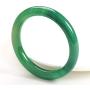HSUMING Jade Bangle Bracelets for Women, Classical Chinese Style Ink Green Agate Jade Bangles