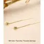 18K Real Gold Tiny Threader Earrings for women, Yellow Gold 4mm Dangle Star Earrings Ear Line Hypoallergenic Jewelry for Her, Mom, Wife, Girls, Teens 18K Real Gold Tiny Threader Earrings for women, Yellow Gold 4mm Dangle Star Earrings Ear Line Hypoallergenic Jewelry for Her, Mom, Wife, Girls, Teens