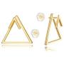 LOYATA Spike Earrings Gold Huggie Hoop Diamond Cubic Zirconia 14K Gold Filled Dainty Small Simple Hypoallergenic Geometric Jewelry Gift for Women