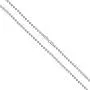 Sterling Silver 3MM Round Ball Bead Chain Italian Necklace - 16-30 Inch - Made In Italy