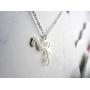La Menagerie Flamingo Silver Origami Jewelry & Silver Geometric Necklace – 925 Sterling Plated Silver Necklace & Flamingo Necklaces for Women – Flamingo Necklace for Girls & Necklace