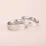 FANCIME Highlights 925 Sterling Silver Wedding Band Couples Ring For Men Women Sets Promise Ring for Couples, Women SIZE 4.5