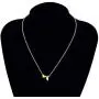 Joctly Tiny Initial Heart Necklace for Women Dainty Gold Plated A-Z Letter Love Pendant Choker Necklace